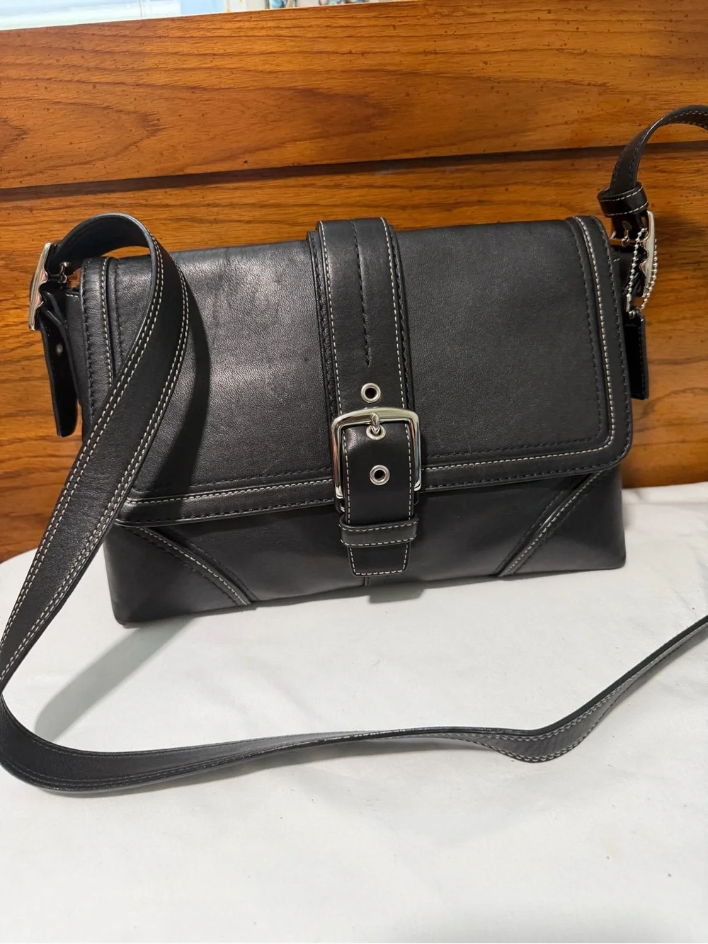 Coach sleek black
